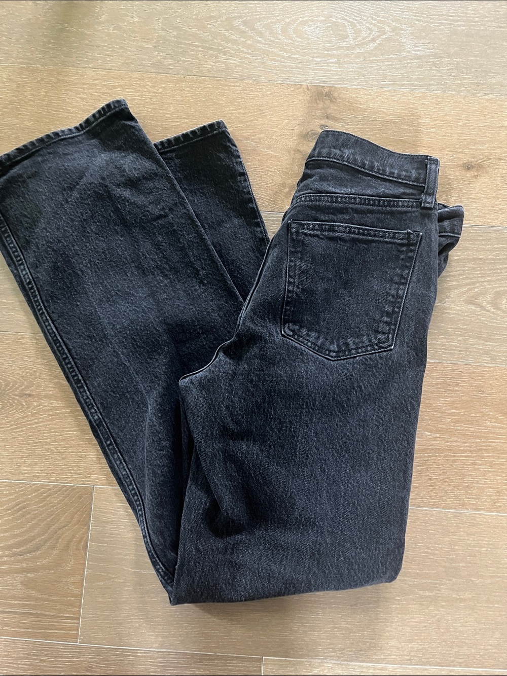 Abercrombie & Fitch 90’s Relaxed High Rise Jeans in Black size 29/8 long - Picture 3 of 8